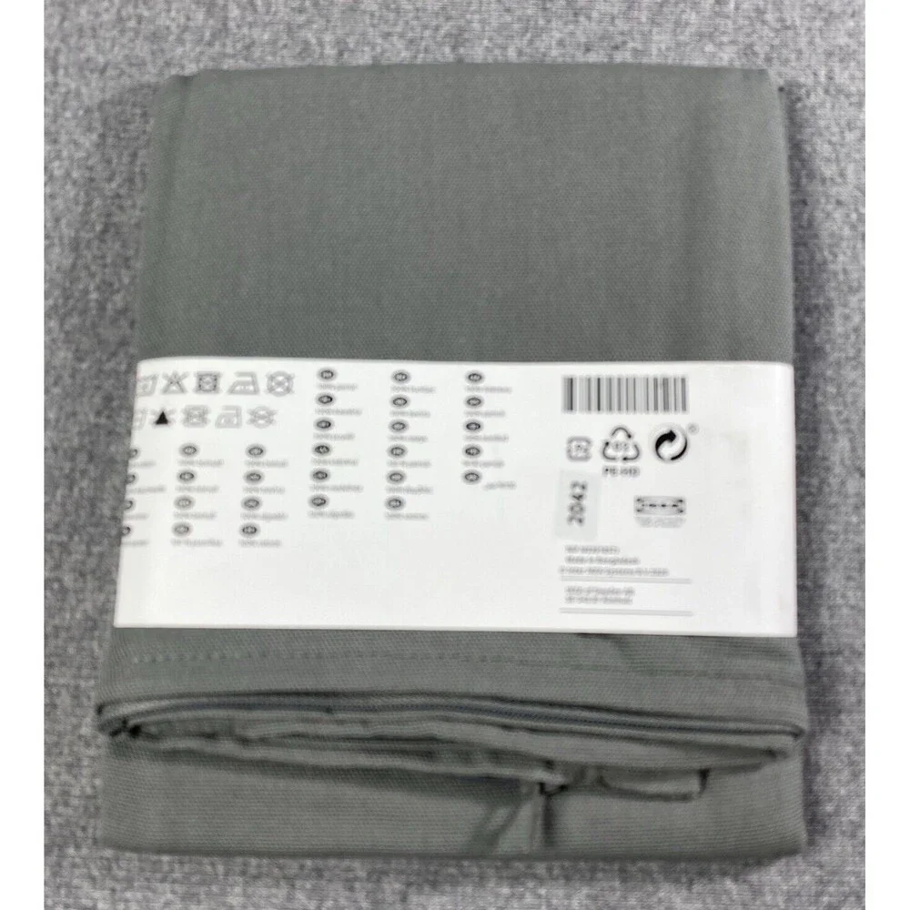 IKEA Gurli Gray Pillow 20”x 20” Cushion Cover 100% Cotton Set Of 3 NEW